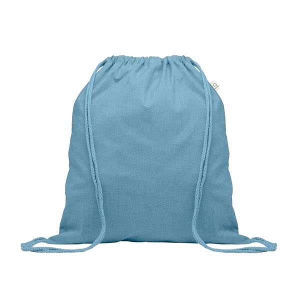 MidOcean Cabetri Colour Recycled Cotton Drawstring Bag - Petrol - 
