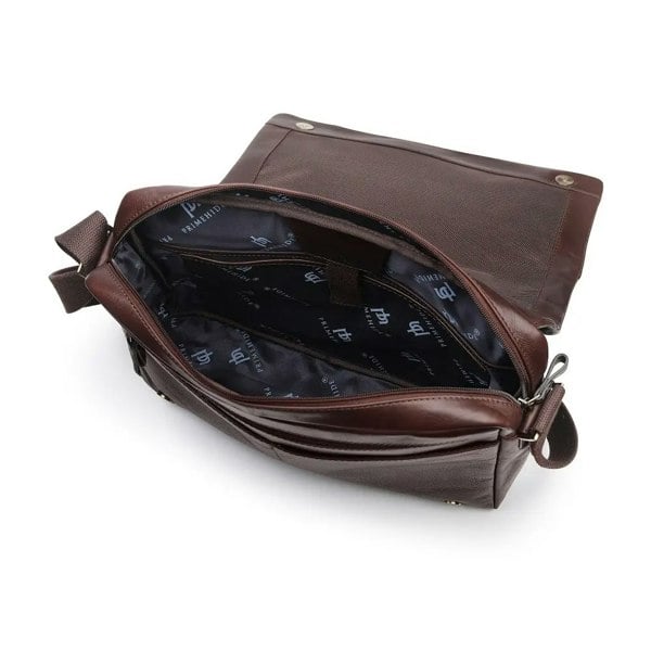PRIMEHIDE Leather Messenger Bag - Tuscan