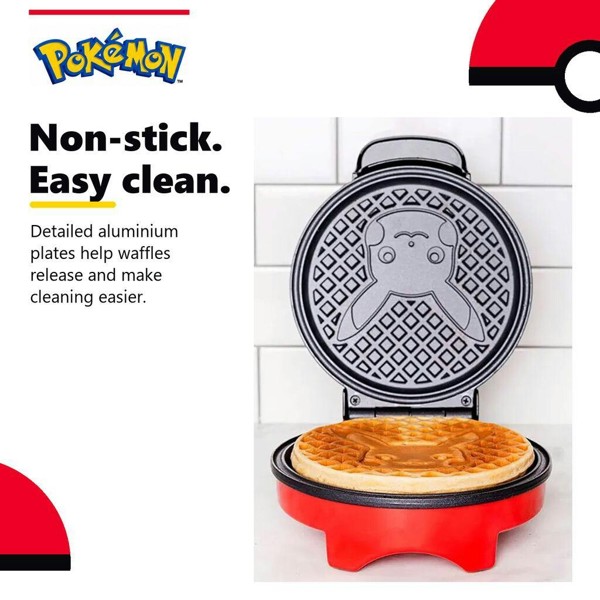 Venom Pokémon Pikachu Non-Stick Waffle Maker with UK Plug