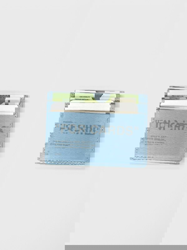 Off - White Paris Quote Card Holder Light Blue - Supplied FashionOff - White
