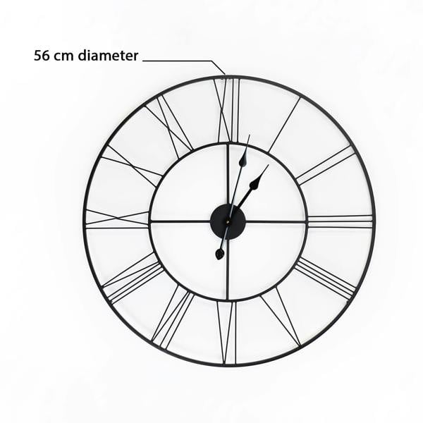 WALPLUS WC2140 - Slim Iron Wall Clock - 56 cm / 22 in
