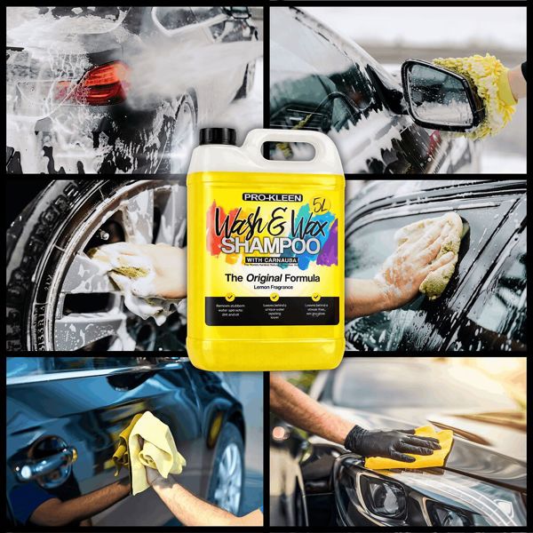 ProKleen Pro-Kleen 10 Litres Carnauba Wash and Wax Shampoo (Yellow - Lemon Fragrance)