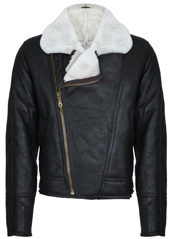 Infinity Leather Mens Sheepskin Leather WW2 Bomber Jacket-Tucson