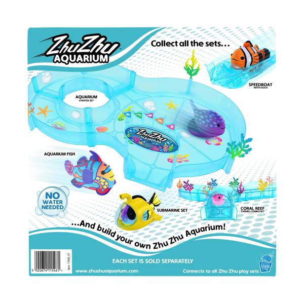 Zhu Zhu Aquarium Zhu Zhu Pets - Zhu Zhu Aquarium Bubble Ball & Surfboard Playset (Fish NOT included)