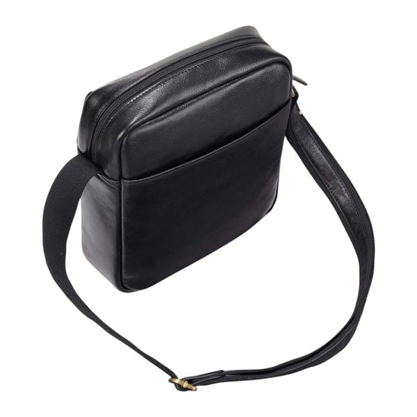 Infinity Leather Genuine Leather Vintage Crossbody Messenger Travel Bag - Ashby