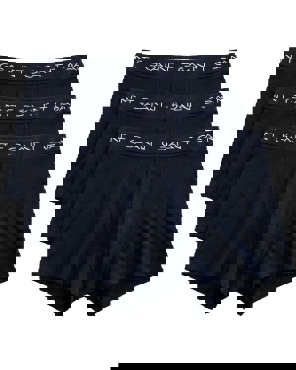 GantTrunks 3 - pack3 - Pack Classic Logo Boxer Trunks, NavyBoxers - and - Briefs.net