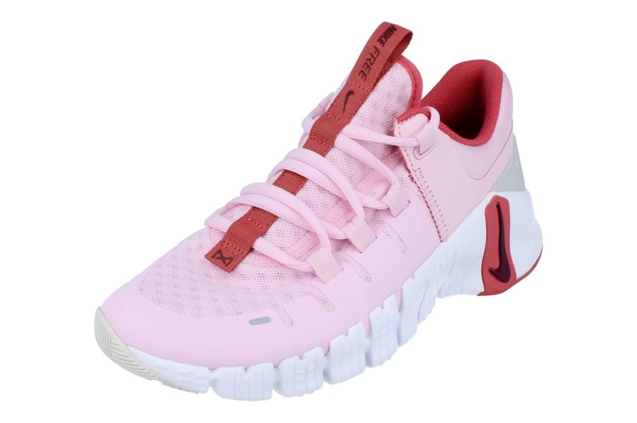 Nike Womens Free Metcon 5 Trainers Dv3950  603 - Pink Foam Dark Team Red 603 - Photo 0