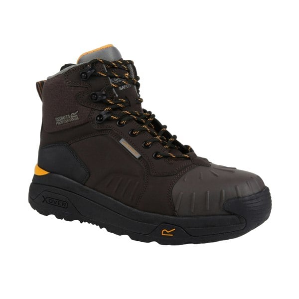 Regatta Mens Exofort Safety Boots - Chestnut/Black