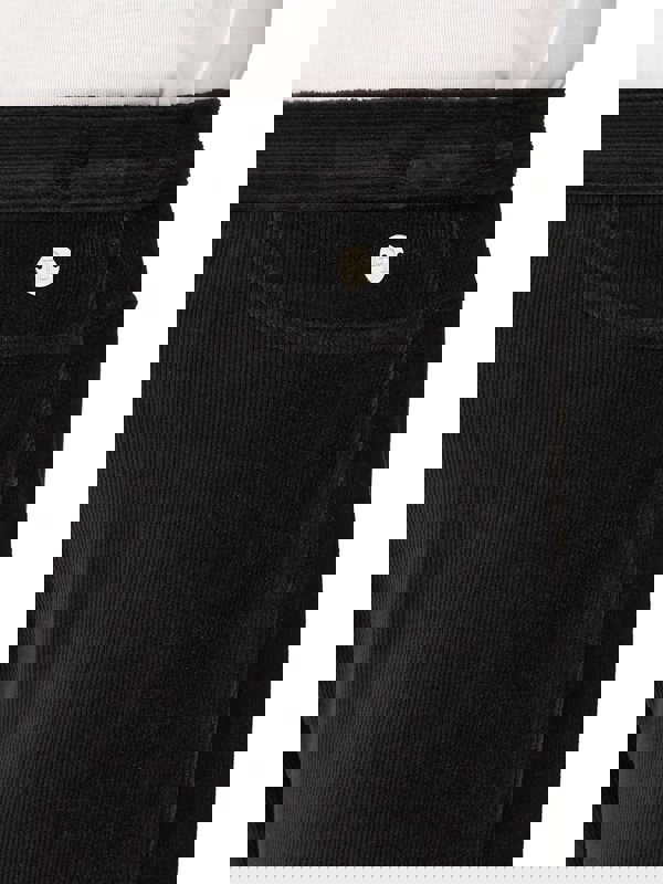 PennyPlain Ribbed Velour Trousers - Black