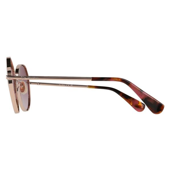 Max Mara Sunglasses MM0096 Menton 28Z Shiny Rose Gold Purple Gradient
