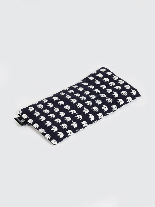 Yoga Studio Lavender & Linseed Elephant Eye Pillows - Navy Elephant