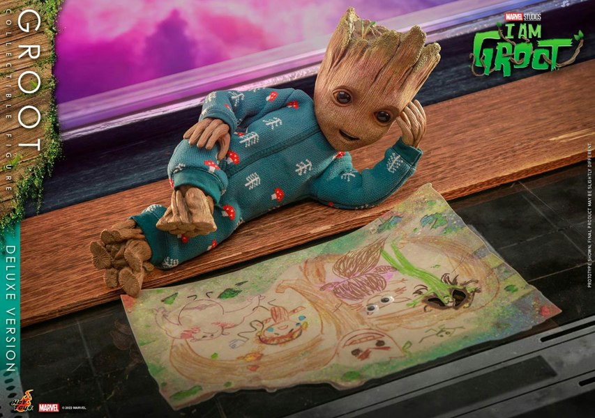 Hot Toys Groot Collectible Figure Deluxe Version I Am Groot Hot Toys 9119432