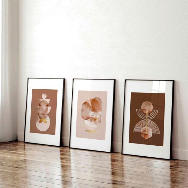 Prints for office | set of 3 framed wall art prints