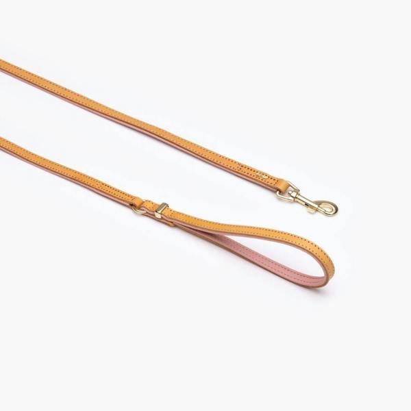 EzyDog Oxford Leather Classic Dog Lead in Pink