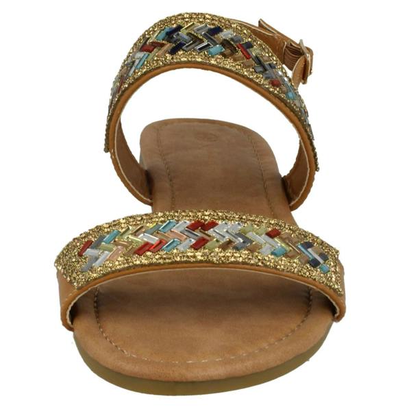 Anne Michelle Ladies Anne Michelle Double Strap Mule Sandals
