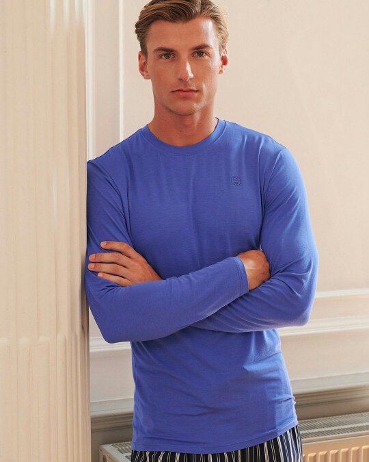 British Boxers Two-pack Men's Bamboo Long Sleeve T-Shirts – The Blues