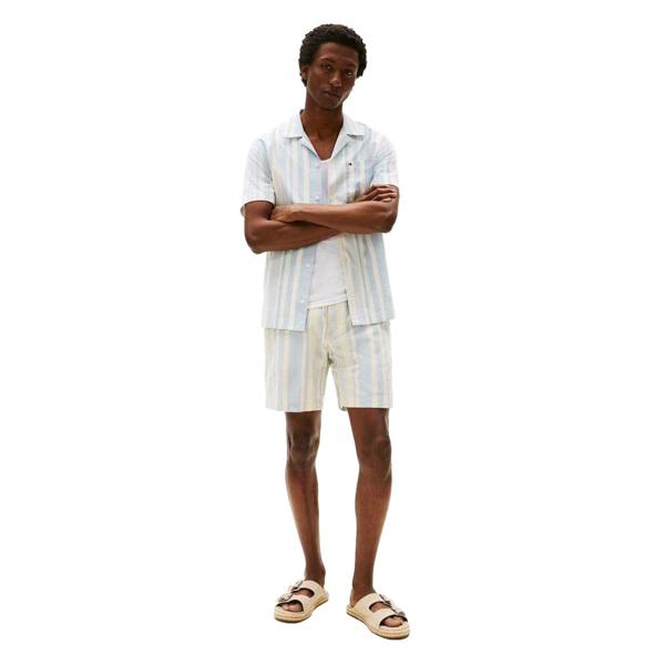 Tommy Hilfiger Mens Striped Shorts - Breezy Blue - 