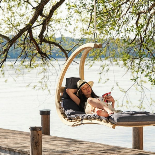Amazonas Swing Lounger - Anthracite / Taupe