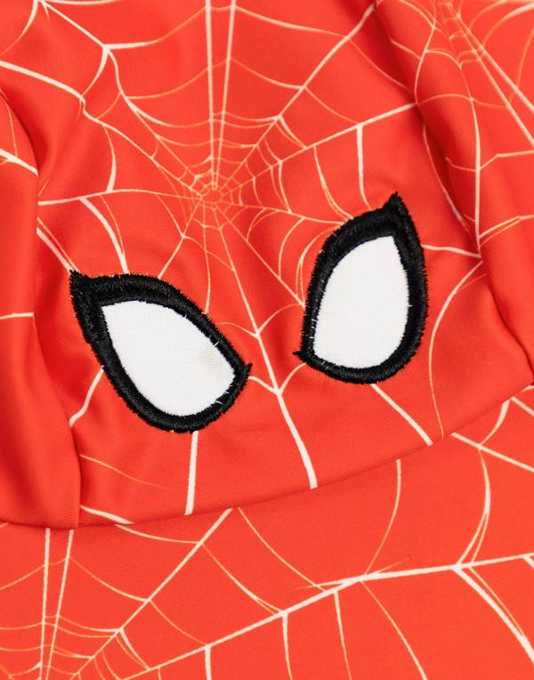 Vanilla Underground Marvel Spiderman Boys Red Character Fitted Curved Peak Cap (One Size)