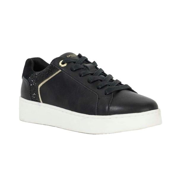 Dune London Womens/Ladies Elli Leather Platform Shoes - Black - 