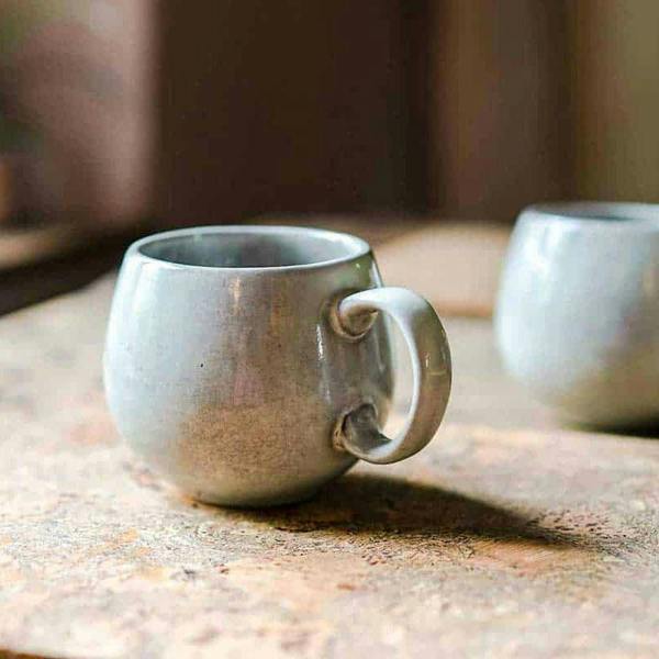 Cooks Professional Set of 4 Nordic Stoneware Mugs | 490ml | Grey
