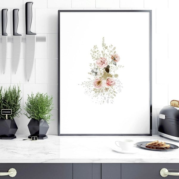 Art for the kitchen | set of 3 Shabby Chic wall art prints