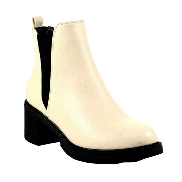 Lunar Womens Ophelia Ankle Boots - Beige