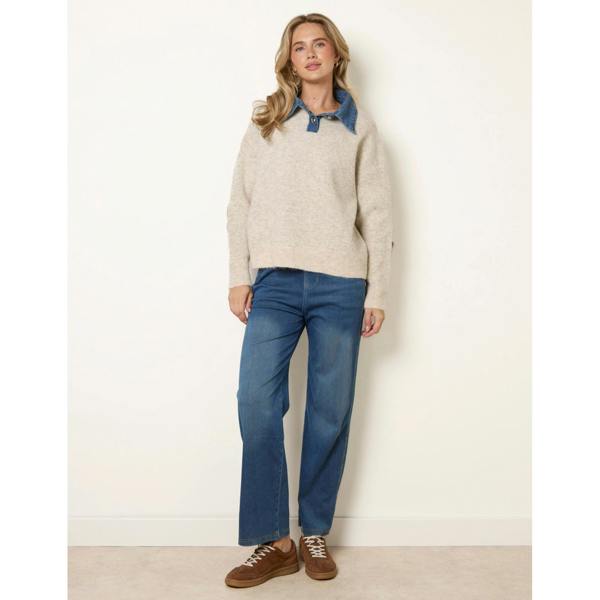 Blue Vanilla New York Knit Polo Jumper