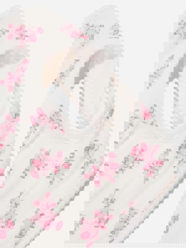 Rachel Riley Baby Girls Teddy Bib in Pink