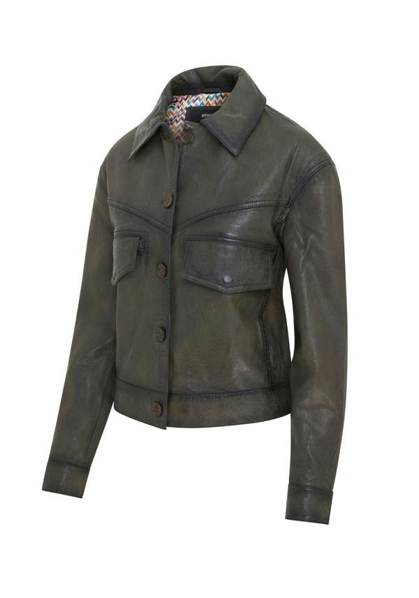 Infinity Leather Womens Retro Biker Leather Jacket - Kopervik