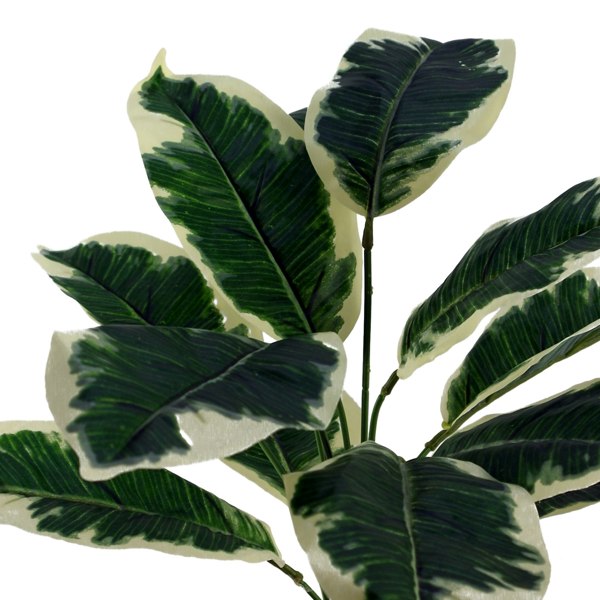 Leaf 40cm Artificial Pothos Variegated Plant with Planter