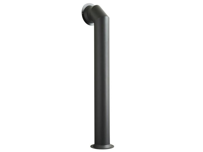 OKO Extra Tall Angled Decorative Metal Stove Pipe in Charcoal Grey