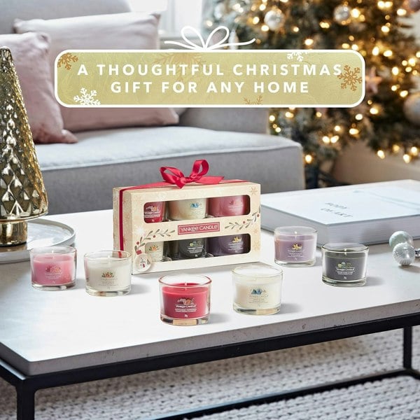 Yankee Candle Gift Set | 6 Scented Filled Votive Candles | Snow Globe Wonderland Collection