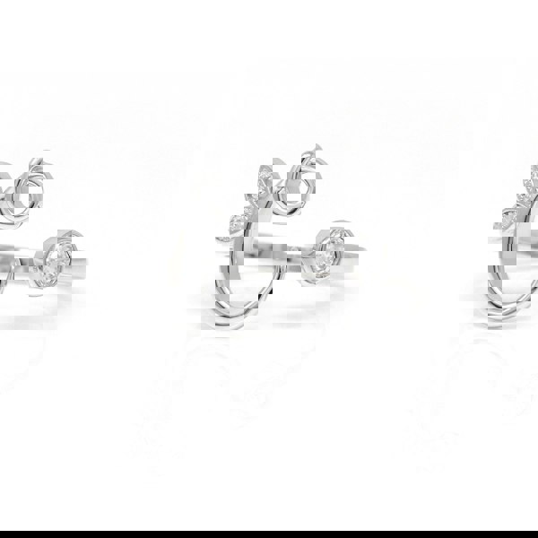 Say It With Adjustable Winged Initial Ring - Sterling Silver