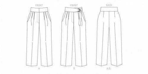 Vogue Sewing Pattern 1829, Trousers for Women, B5 (8-10-12-14-16) - Easy