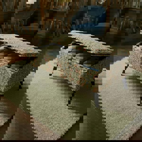 Contemporary Home Office Footrest Stool – Multi - Purpose Ottoman with Hidden Storage - ISTOOLS