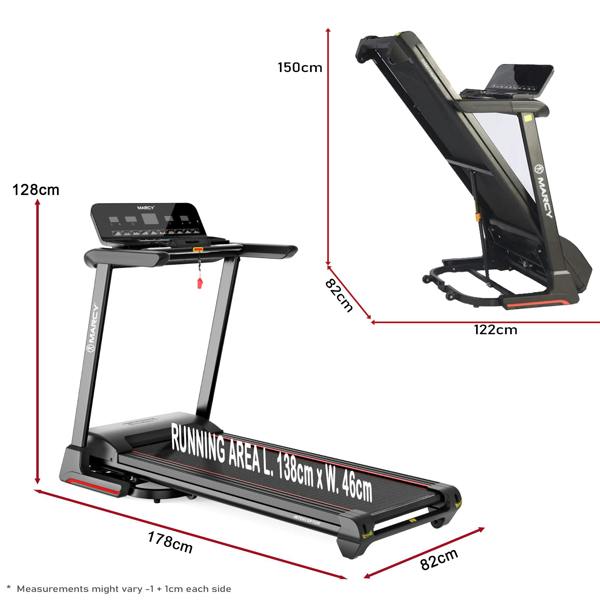 Marcy Interceptor Compact Folding Treadmill