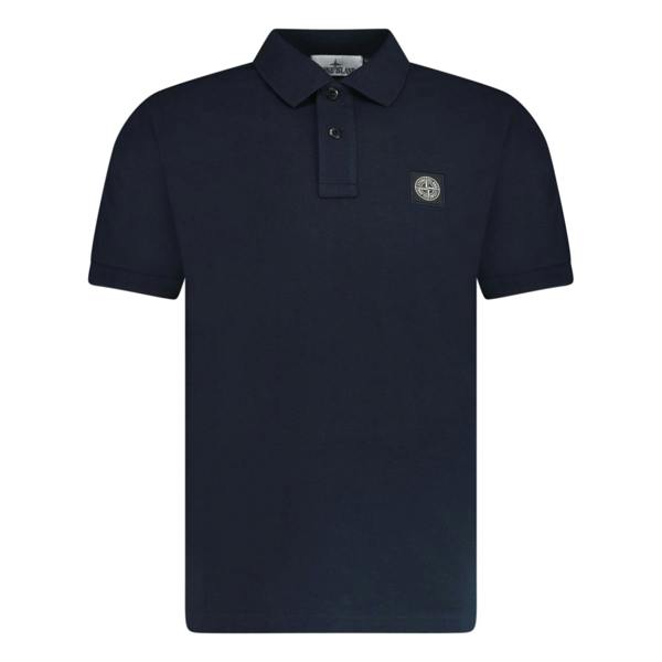 Stone Island Compass Logo Polo Navy - chancefashionco
