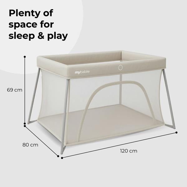 My Babiie MBTC2 Air-Light 2-in-1 Travel Cot - Ivory
