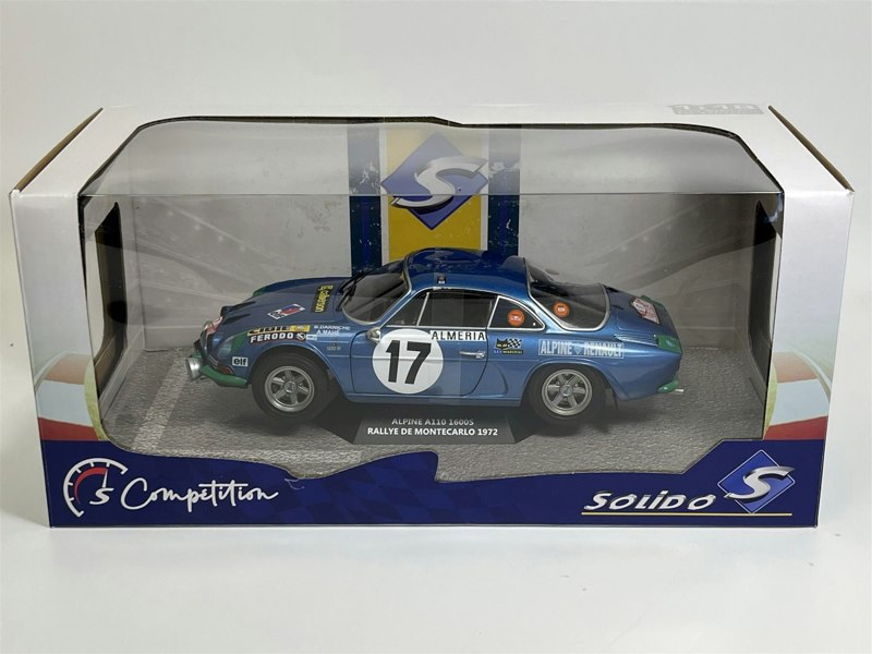 Solido Alpine A110 1600S Rallye Montecarlo 1972 Darniche Mahe #17 1:18 Scale 1804206