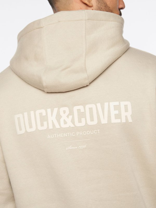 Duck and Cover Lewys Hoodie - Stone