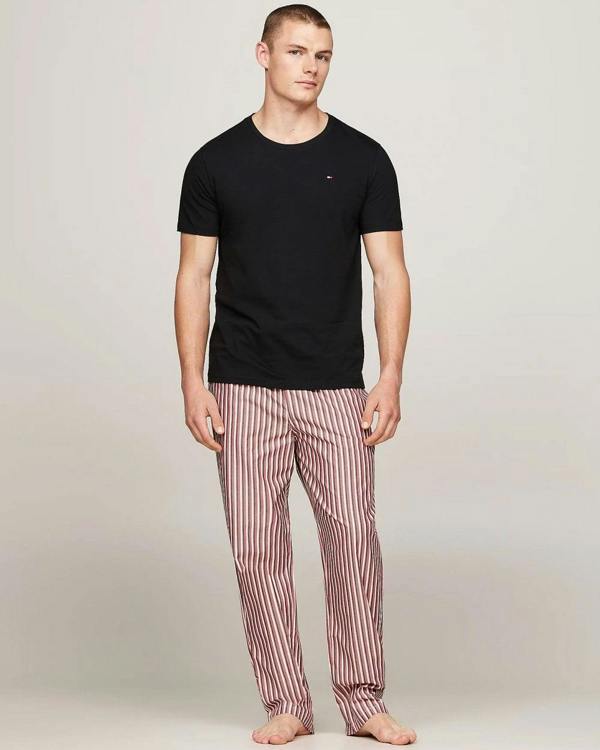 Tommy Hilfiger 3 Pack Mens T-Shirts - Black/Black/Black - CHO - Designer Mens Short Sleeve T-Shirts & Tops