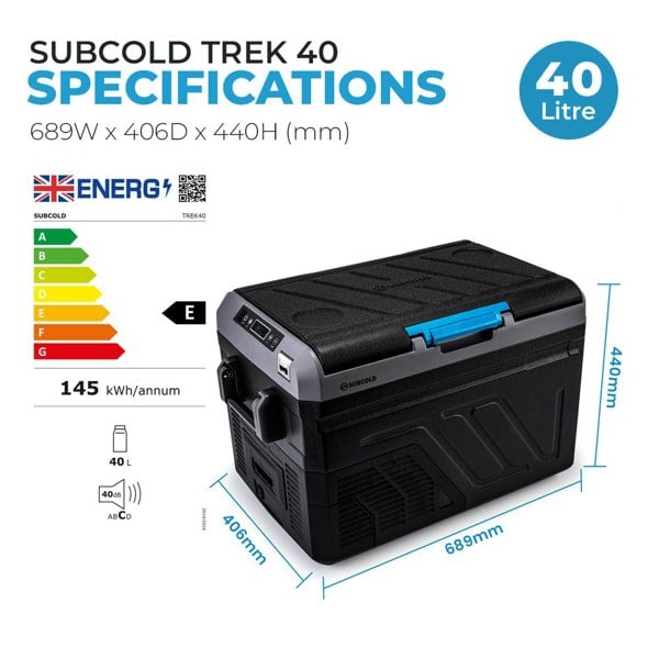 Subcold Trek40 Portable Car Fridge