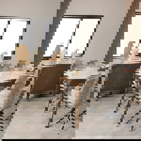 Furniture To Go Southampton Sideboard With 2 Doors 2 Drawers and 2 Shelves in Cream Ceramic