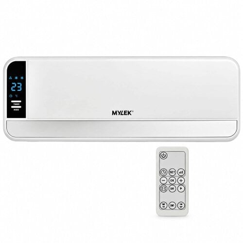 MYLEK Overdoor Heater 2kW Electric Air Curtain with Thermostat & Timer