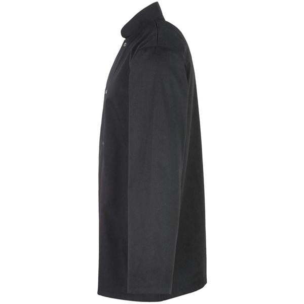 Premier Studded Front Long Sleeve Chefs Jacket / Chefswear - Black