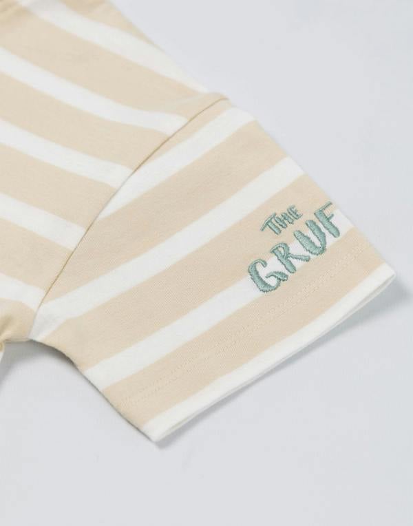 Vanilla Underground Gruffalo & Friends Girls Beige Character Stripe Dress