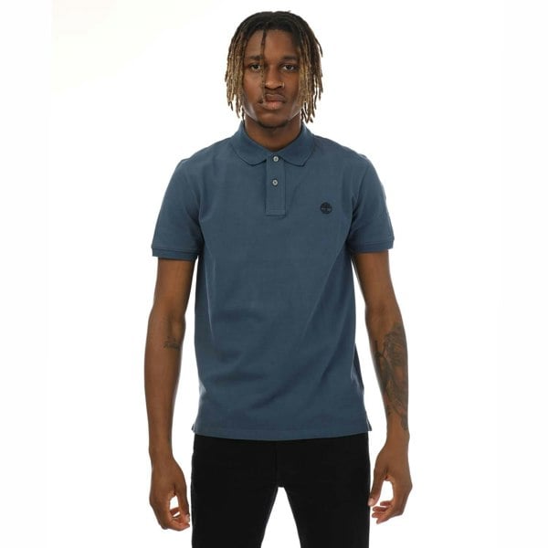 Timberland Unisex Adult Millers River Pique Polo Shirt - Denim
