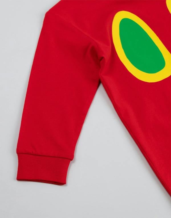 Vanilla Underground Eric Carle Unisex Kids Red The Very hungry Caterpillar Long Sleeve Long Leg Pyjama Set