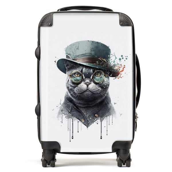 Warren Reed British Shorthair Cat Splashart Suitcase